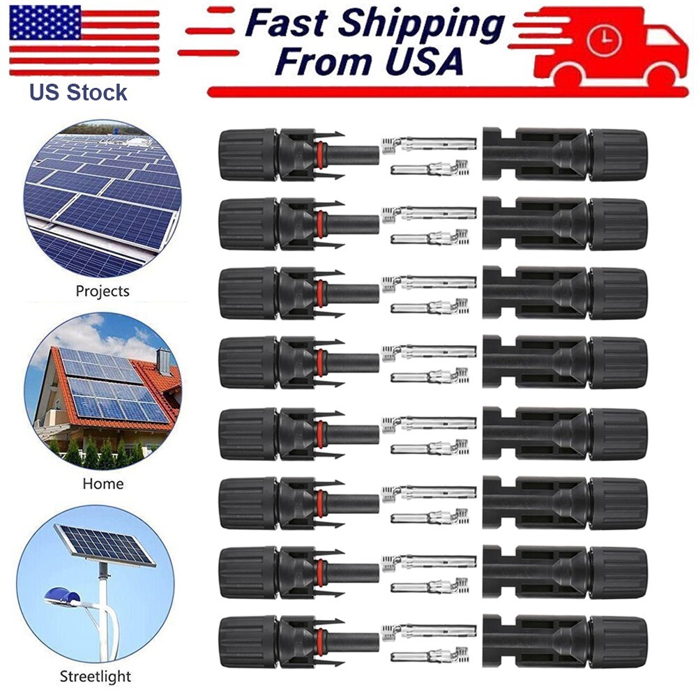 10 Pair Solar Panel Cable Connectors Male Female Wire Cable Connector Waterproof