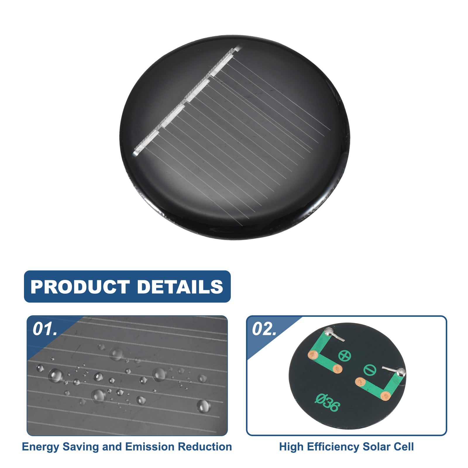 10 x 2V 0.08W 0.04A Mini Solar Panels Photovoltaic Cells Charge Solar System Kit