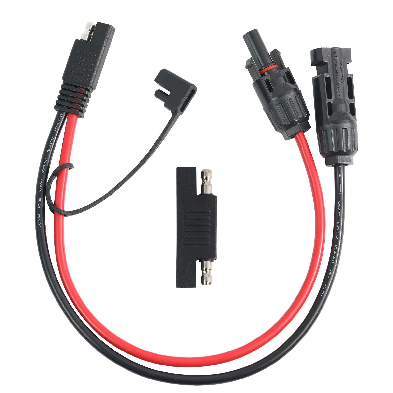 10AWG Solar PV Extension Cable SAE to MC4 Male Female 30A 600V for RV Solar Pan