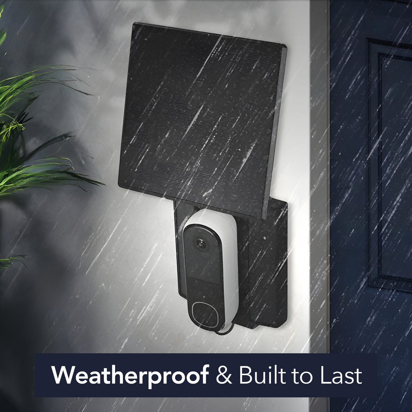 Wasserstein Solar Charger for Arlo 2K, Wyze Duo & eufy E340/C30/C31 Doorbells