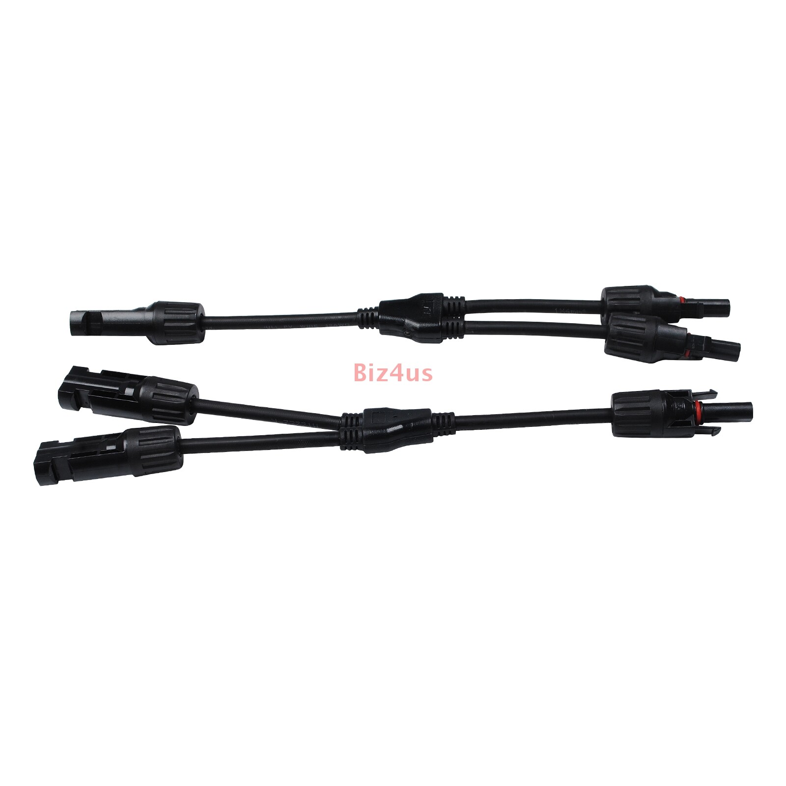 1Pair Solar Cable Splitter Waterproof IP67 2Y Branch Solar Panel Cable Connector