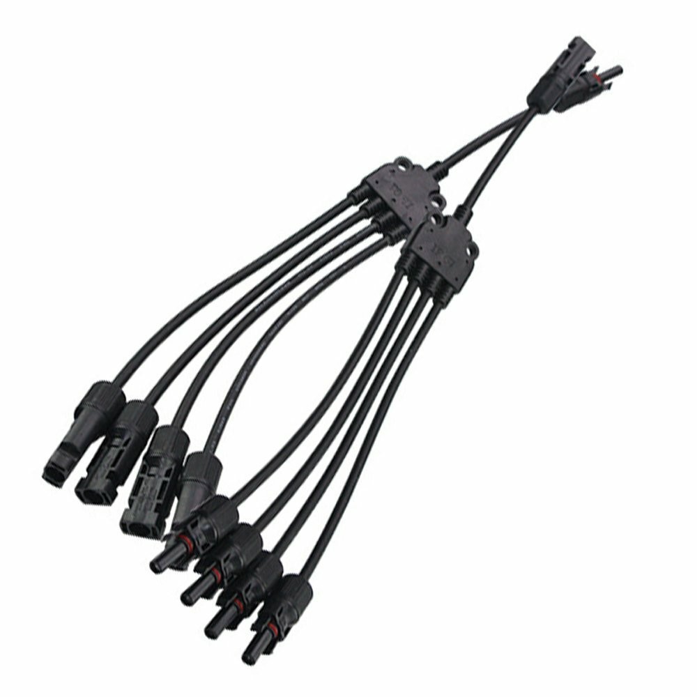 2x Y Branch Solar Panel Cable for FFM MMF PV Wire Connector T Splitter Tools 30A
