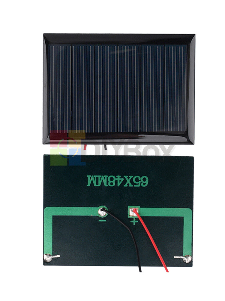 5Pcs 1.5/2/3/5V Solar Panel Polysilicon Module DIY Solar Panel w/Wire 60-150mA