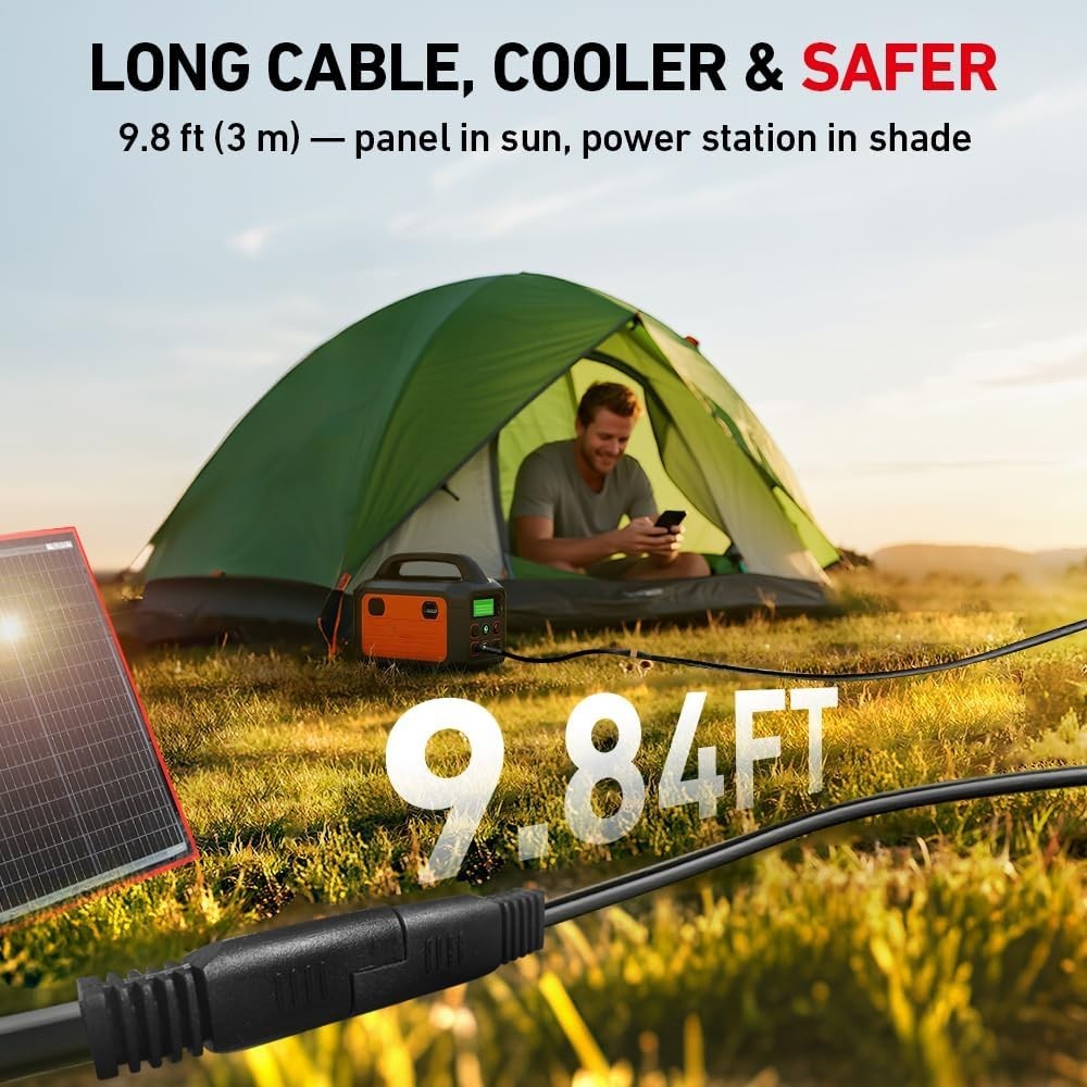150W Portable Foldable Solar Panel Kit Compact 21x20in Design 7.3lb W/Controller