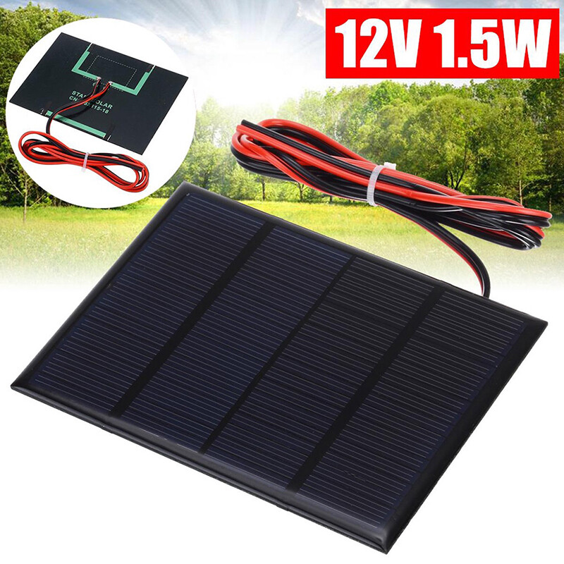 1/3/4/5/10 Pcs 1.5W 12V Solar Panel Board Small Cell DIY Module Battery Charger
