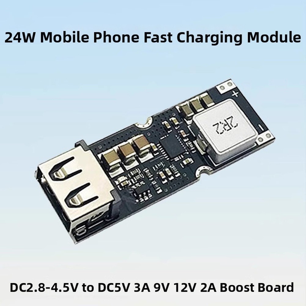TPS61088A 2PCS 24W Boost Converter Module 2.8V-4.5V to 4.5V-12V Output