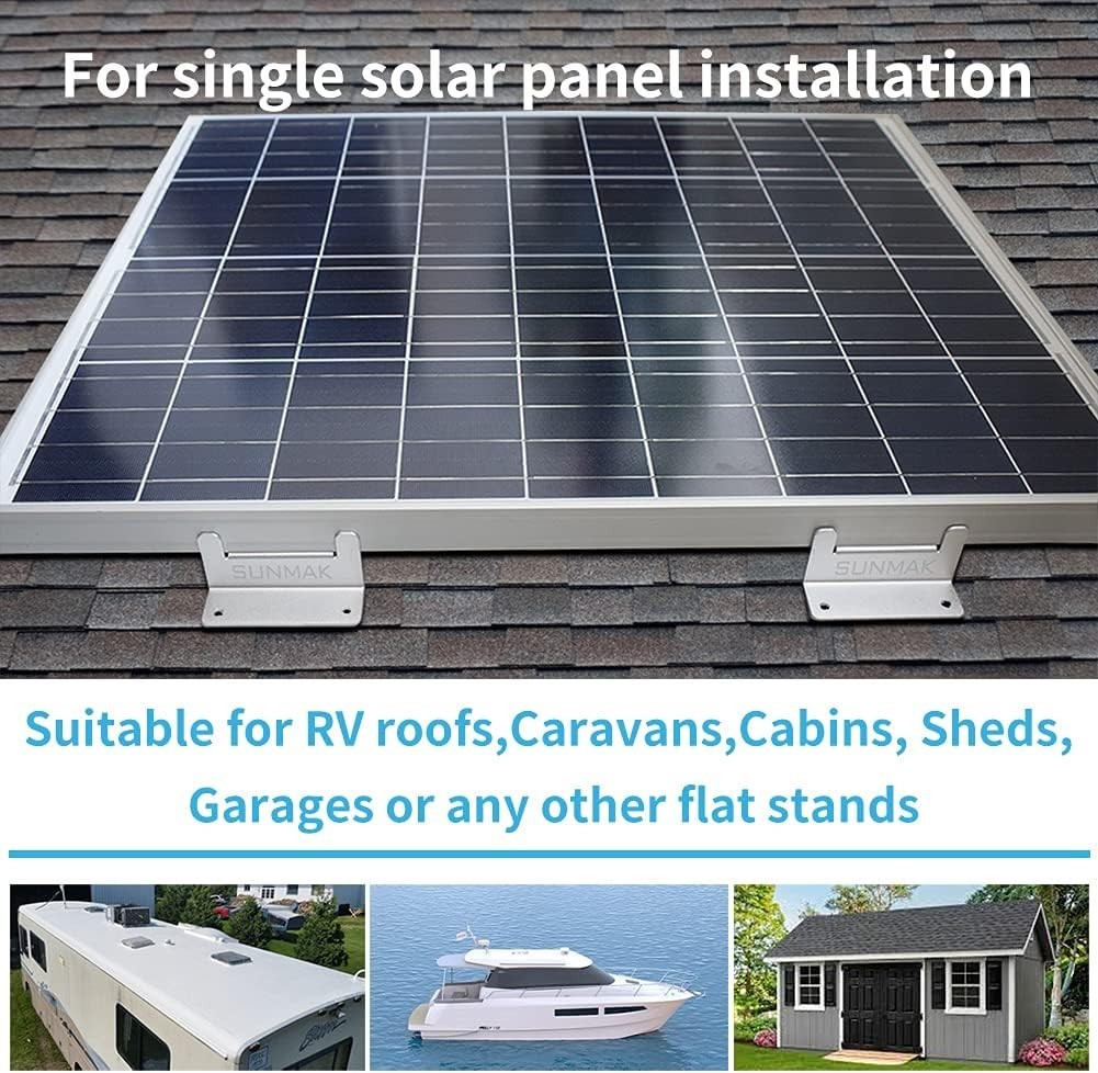 Complete Set of 16 Solar Panel Z Brackets for Easy Installation & Reliability
