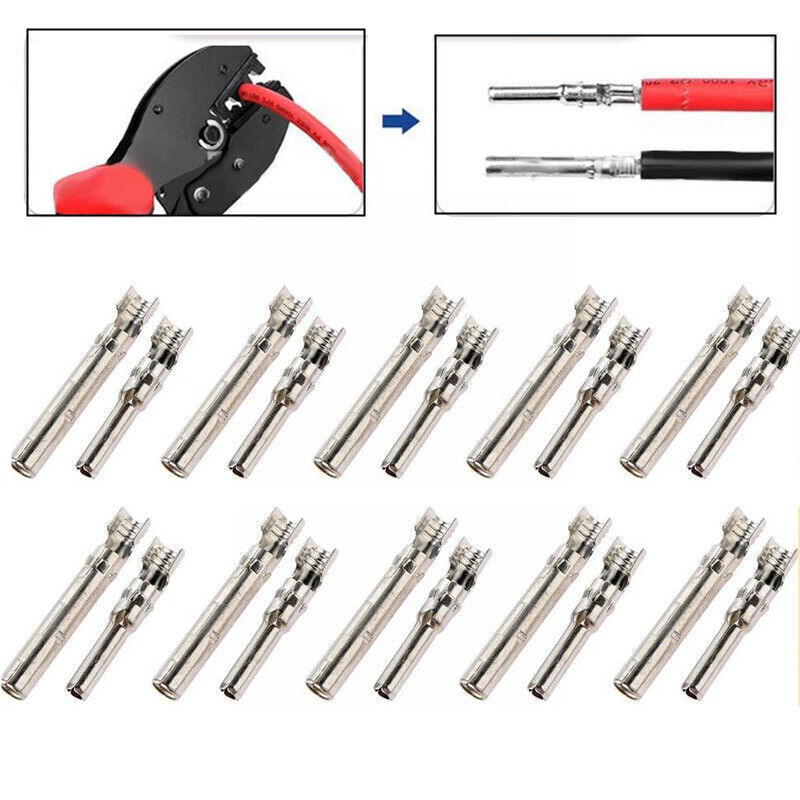 1-20Pair solar connector Pin Inside Metal Core Male Female Solar Cable Terminal
