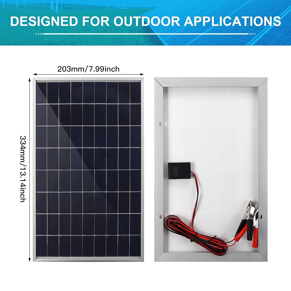 2 Set 20W Solar Panel Kit 100A 12V Battery Charger w/ Controller Caravan Boat RV