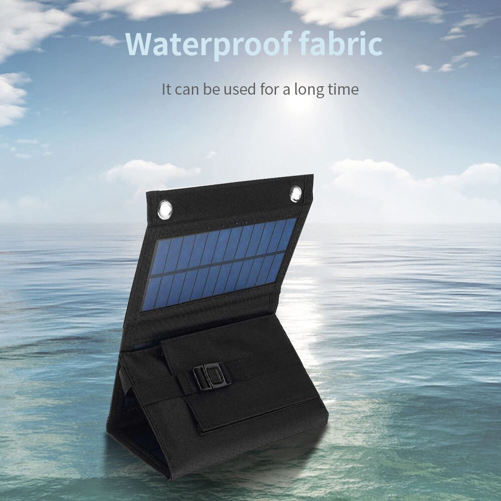 20W Solar Panel Folding USB Outdoor Camping Small Solar Charging Kit Waterproof