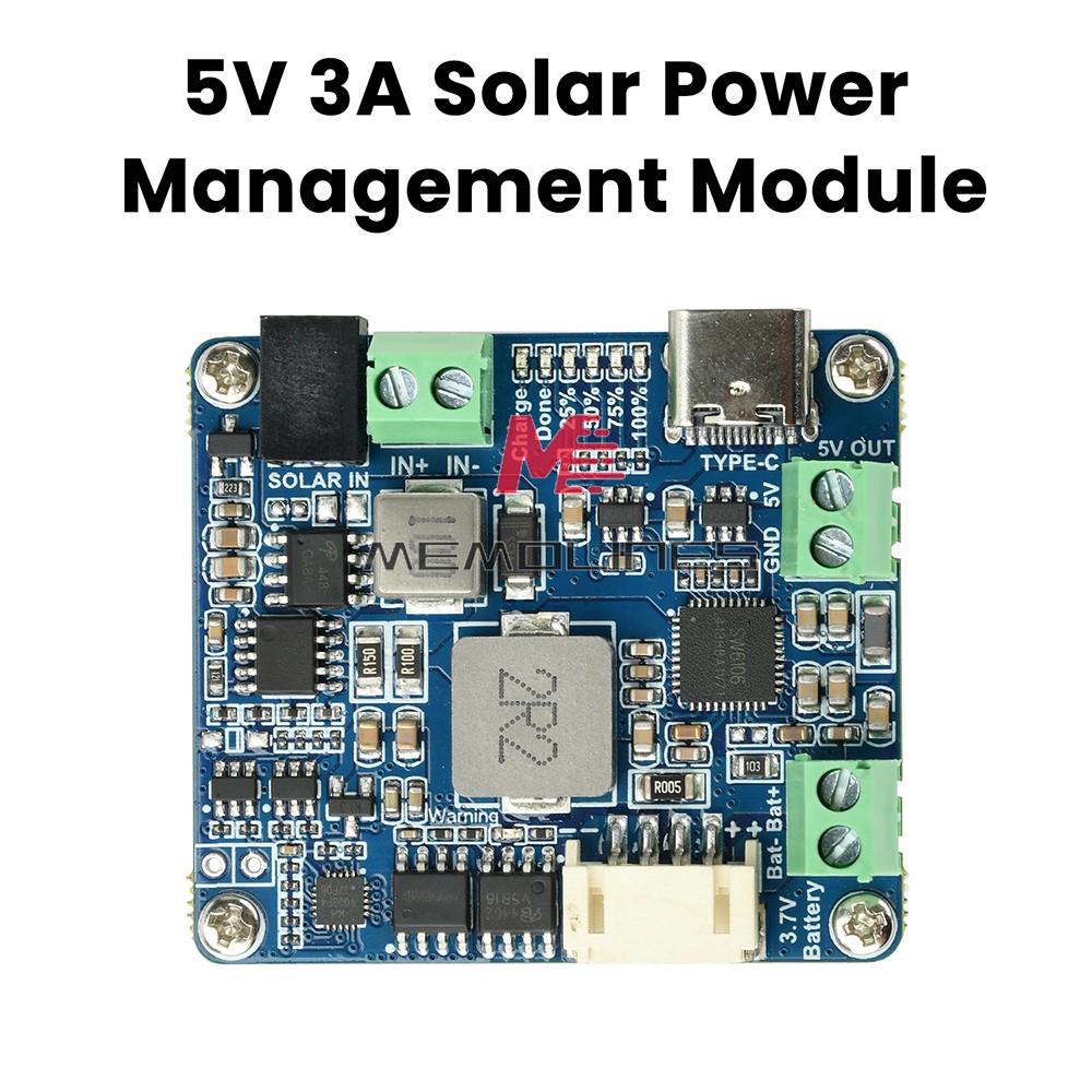 6-24V Solar Panel Power Management Module 5V 3A Supports MPPT, PD QC FCP SFCP