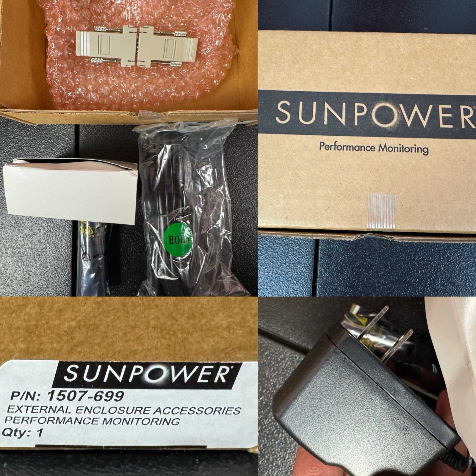 SUNPOWER P/N 1507-699 EXTERNAL ENCLOSURE ACCESSORIES PERFORMANCE MONITORING B