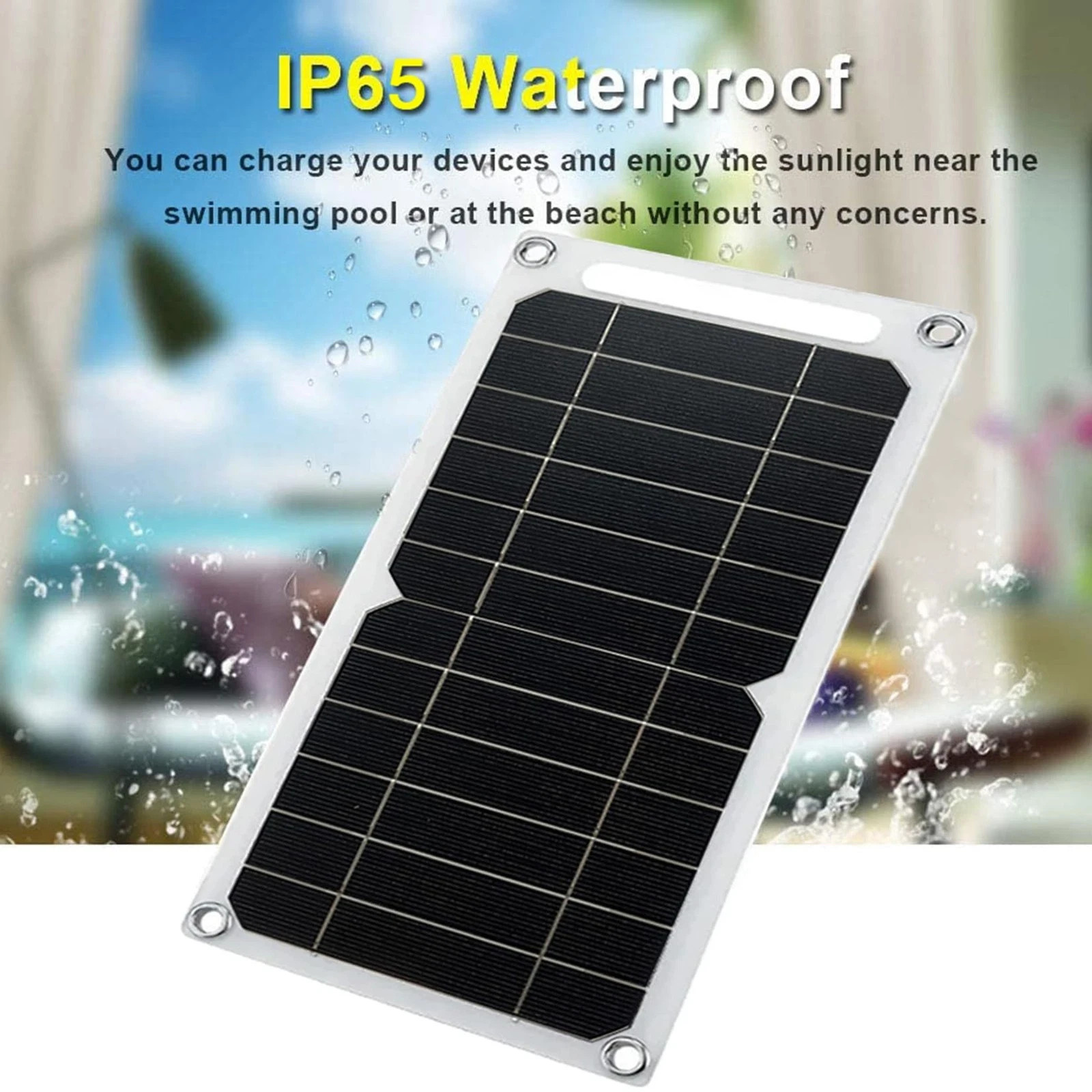 Portable 5V 6W USB Solar Panel Charger for Phones, Cameras, and Camping Gear