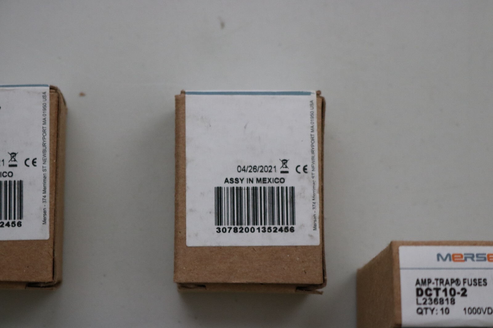[Box of 8] MERSEN DCT10-2 Solar Fuse Photovoltaic 10Amp 1000VDC (10×38)mm