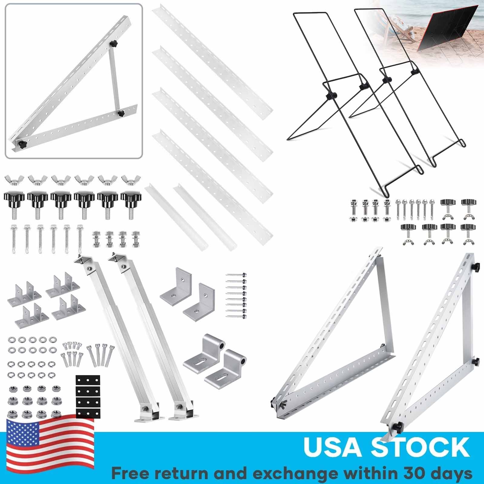 Solar Panel Mounting Brackets Ground Mount Frame Stand Multifunction Adjustable