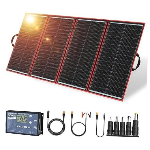 300W Portable Foldable Solar Panel Kit (20x38in, 15.3lb), with 300W 20x38in
