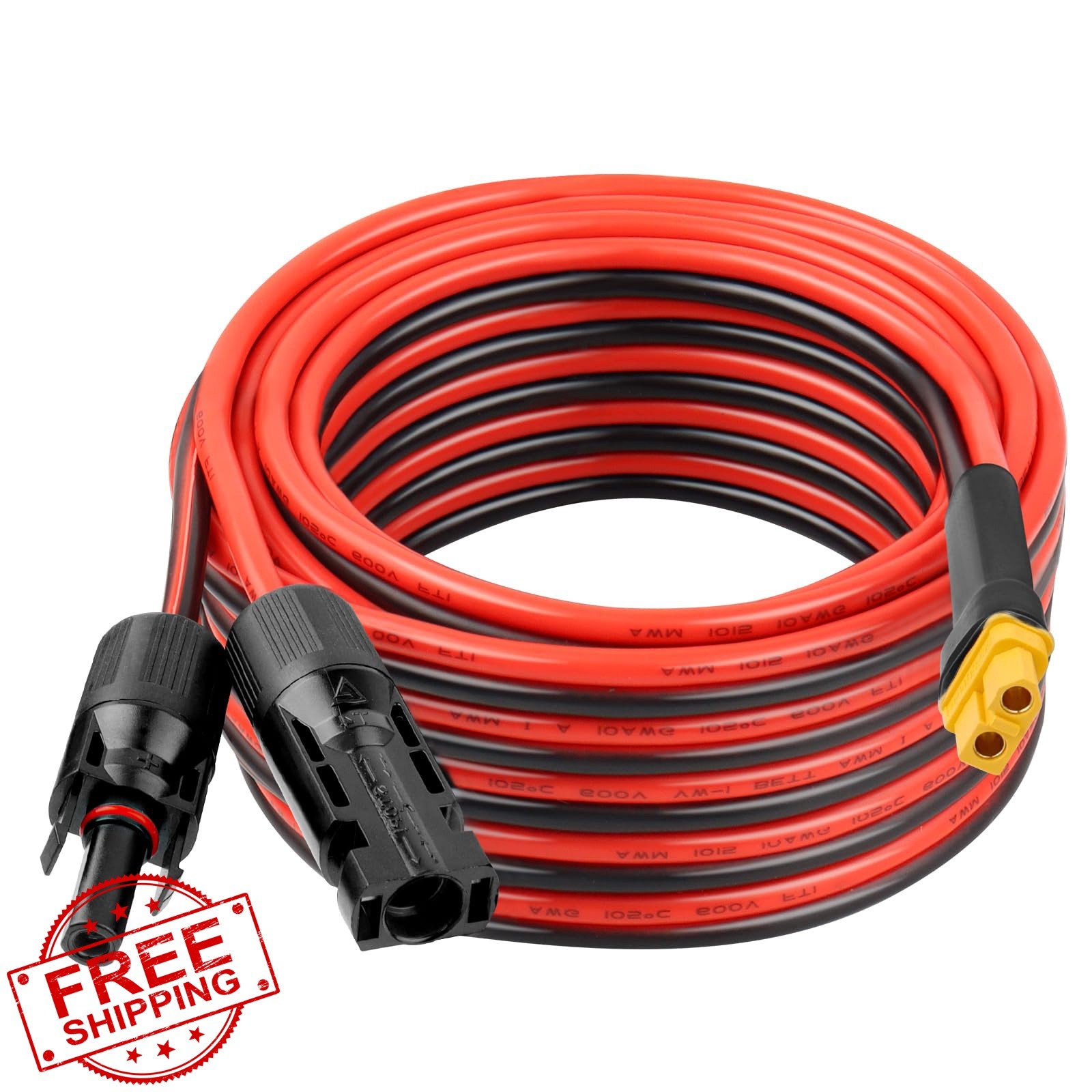 Kimbluth 10 AWG 25FT XT60 Solar Extension Cable
