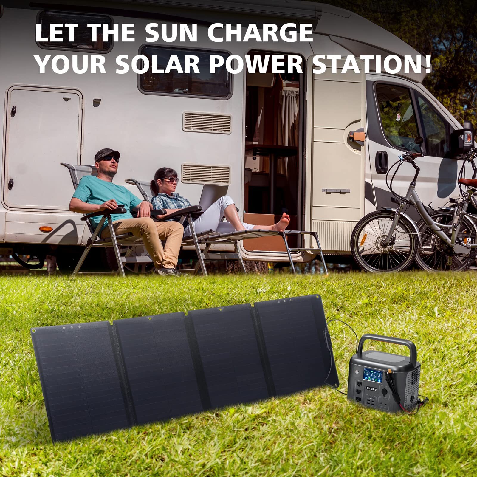 1500W Portable Power Station 1280Wh LiFePO4 Battery Solar Generator Sloar Panel