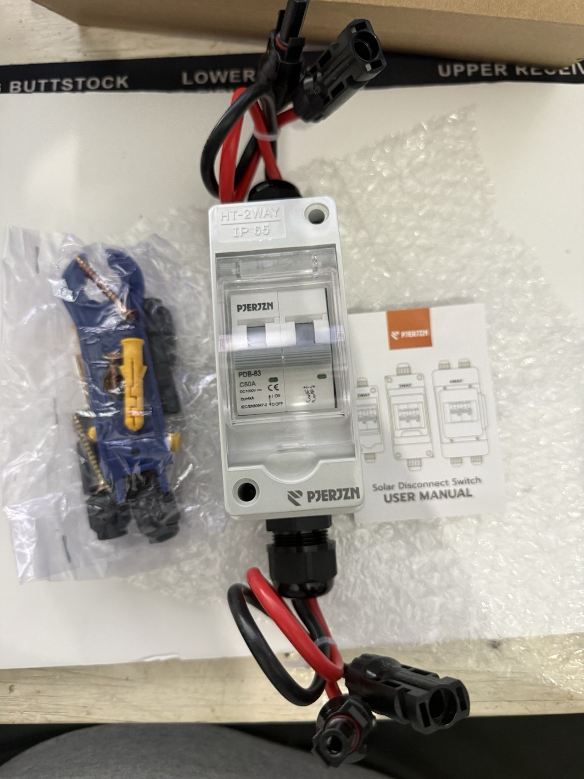 Pjerjzn Solar Panel Disconnect Switch 1000V 50A Pdb63