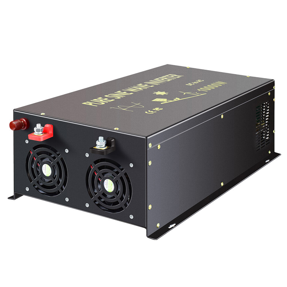 Pure Sine Wave Inverter 10KW 24V 120V 220V Power Car Truck Motor Solar Van Camp