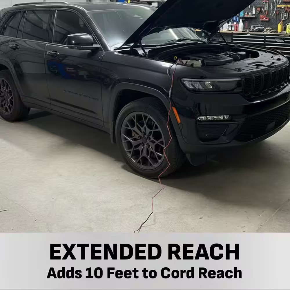 Extended-Reach Battery Cable, Quick-Connect, 16 AWG, Adds 10 Ft. of Reach, for R