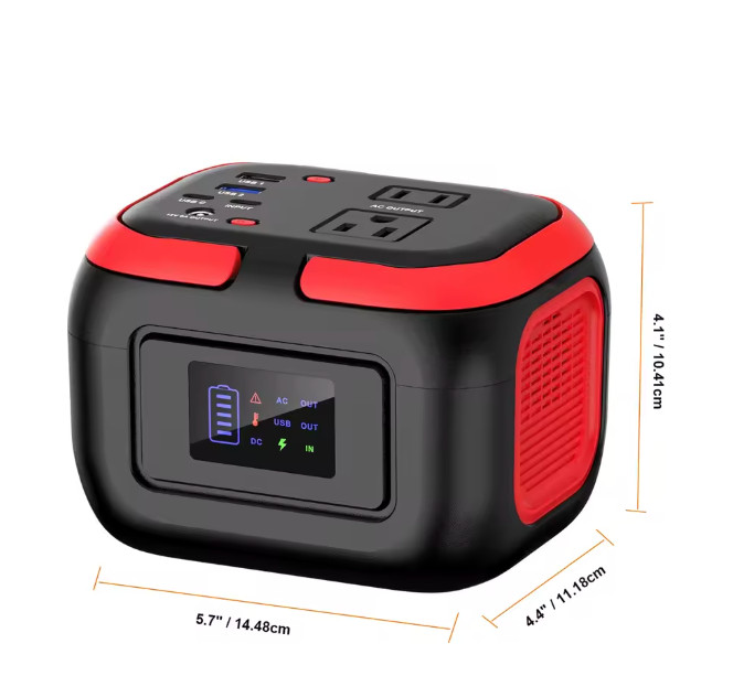 120W Portable Power Station 110V AC Outlet Solar Generator for Camping Travel RV