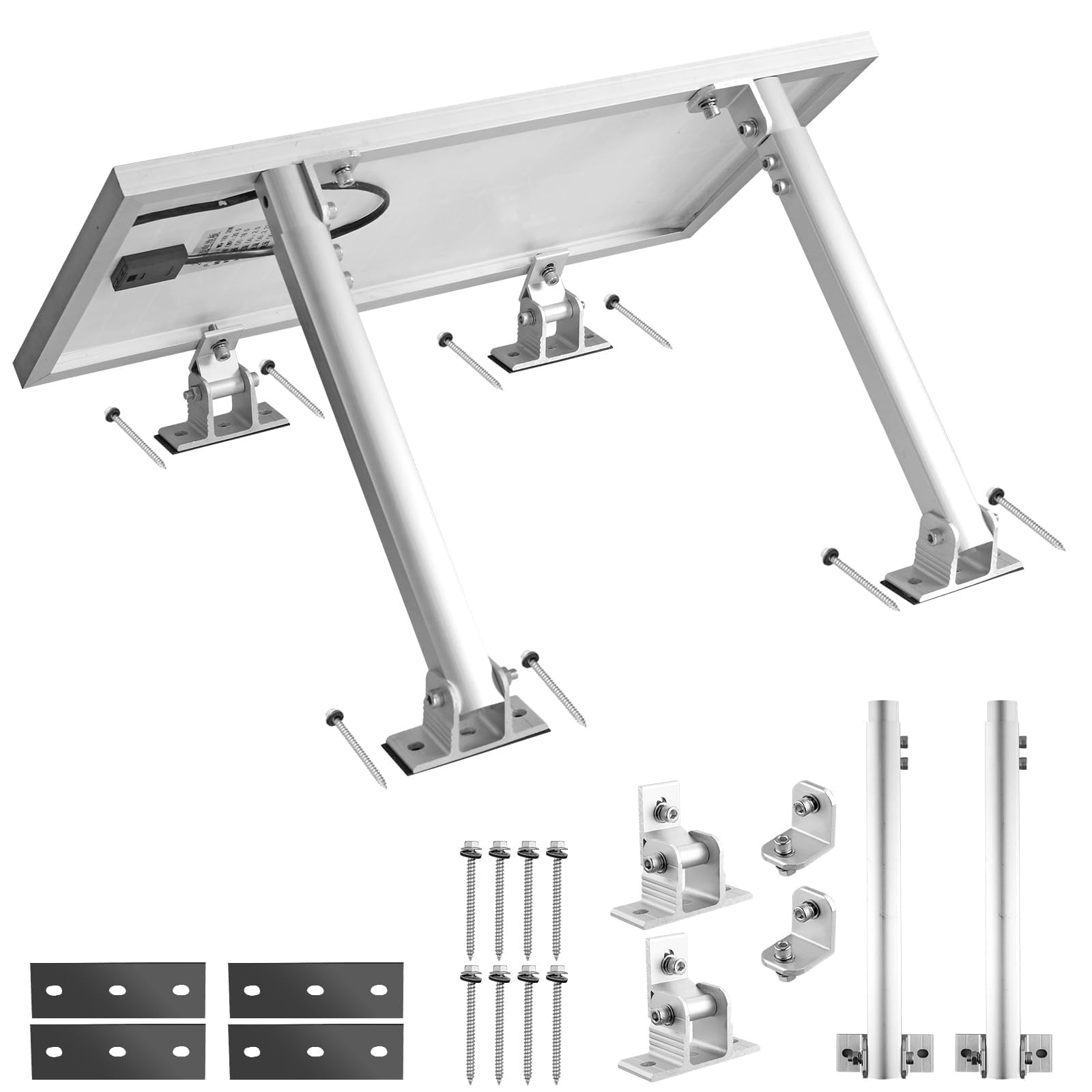 1 Set Adjustable Solar Panel Tilt Mount Brackets, 15-30° Adjustable Aluminum …