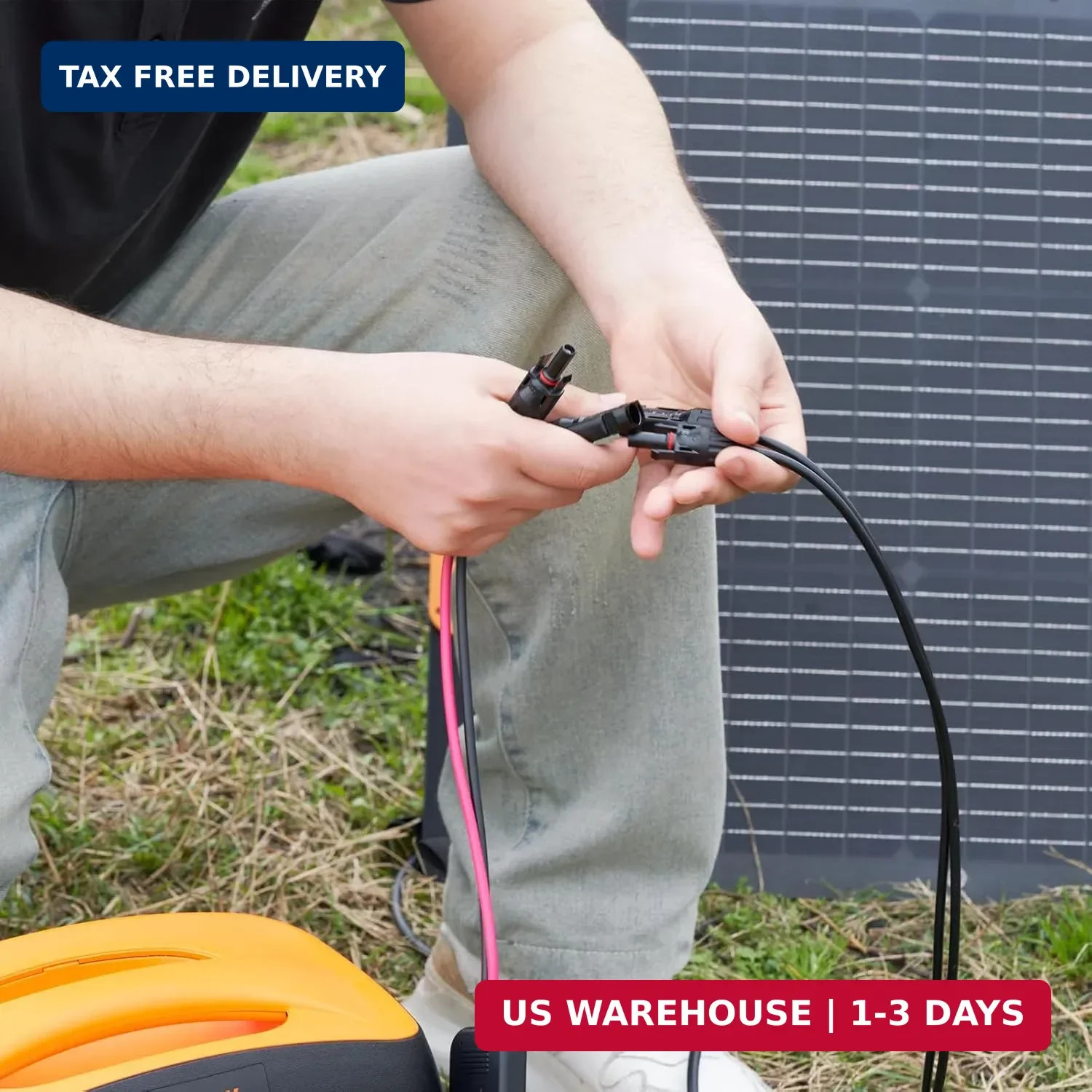 6-in-1 Solar Connector Kit with Female and Male Connectors, Universal Solar Adap