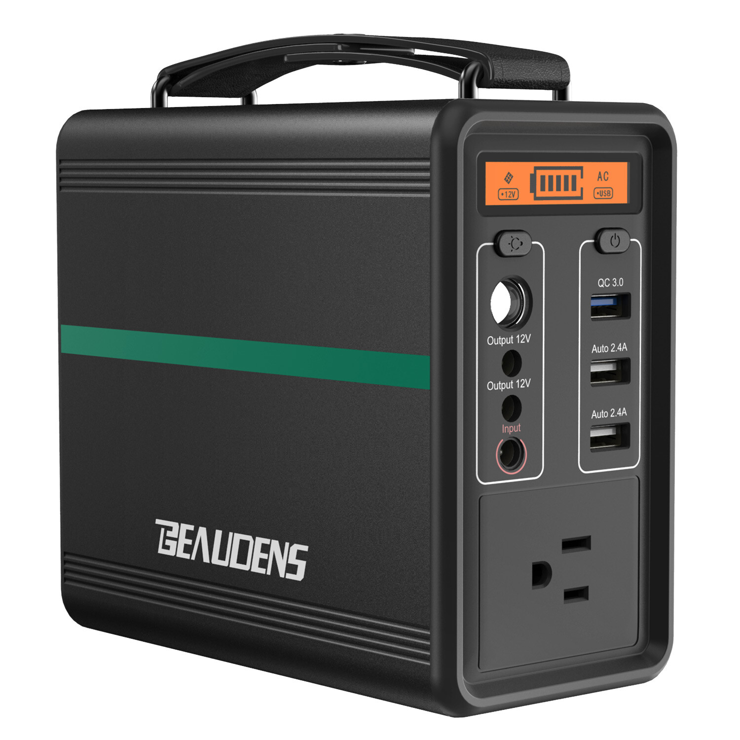 166- 518Wh Solar Generator Portable Power Station with 100W Foldable Solar Panel