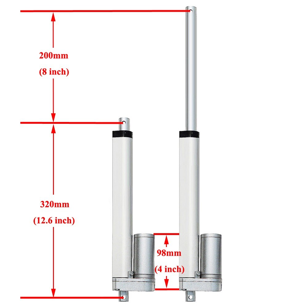 DC12V 8″ Linear Actuator &LCD Controller &Wind Sensor For Solar Tracking Tracker