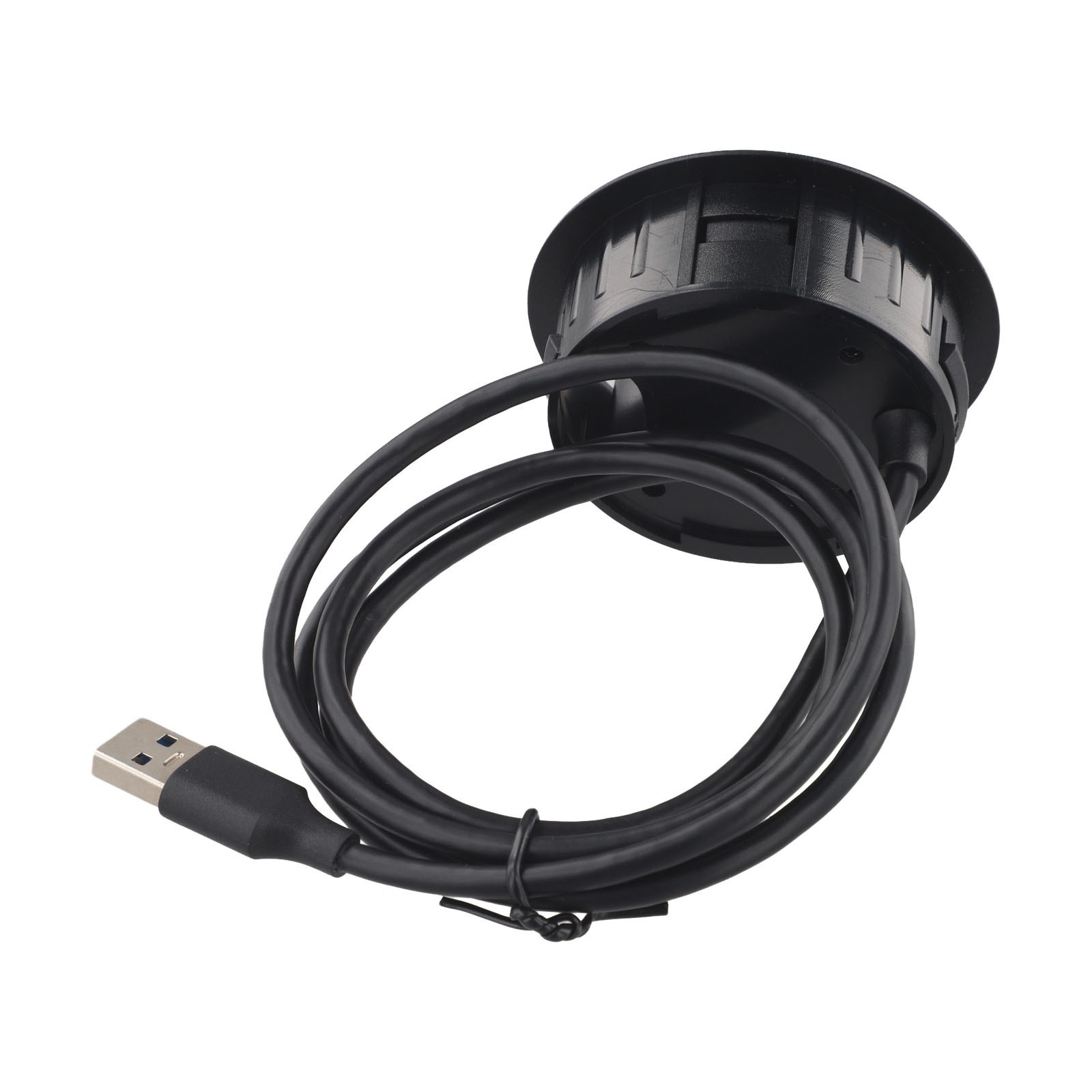 USB 3 0 Hub Desk Grommet with Dual Port Audio Interface for PC Laptops