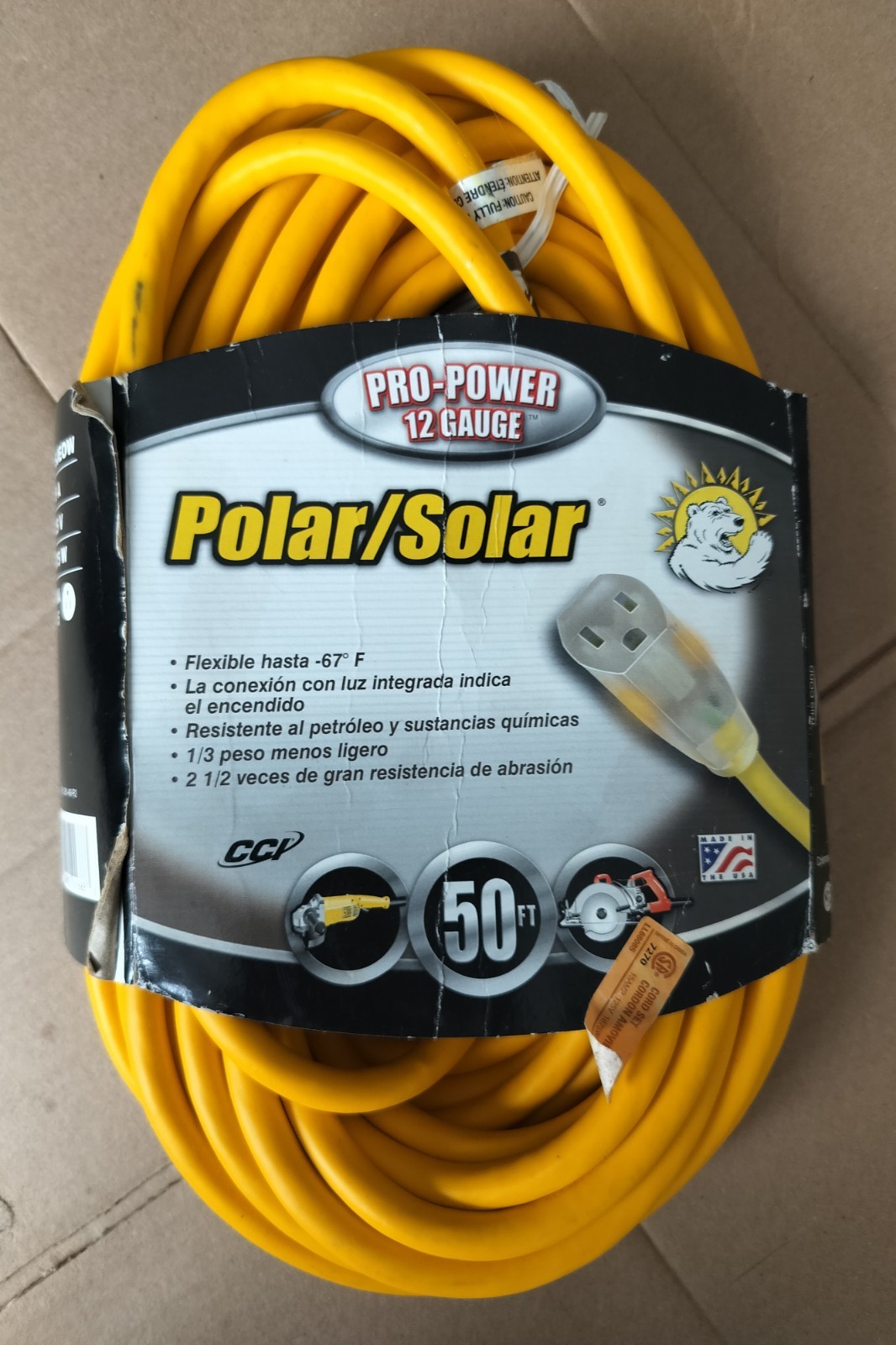 Pro-power 12/3 Gauge Polar/Solar 15A 125V 1875W