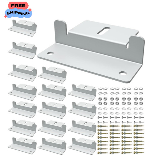 Solar Panel Mounting Z Brackets 16PCS Lightweight Aluminum Hardware