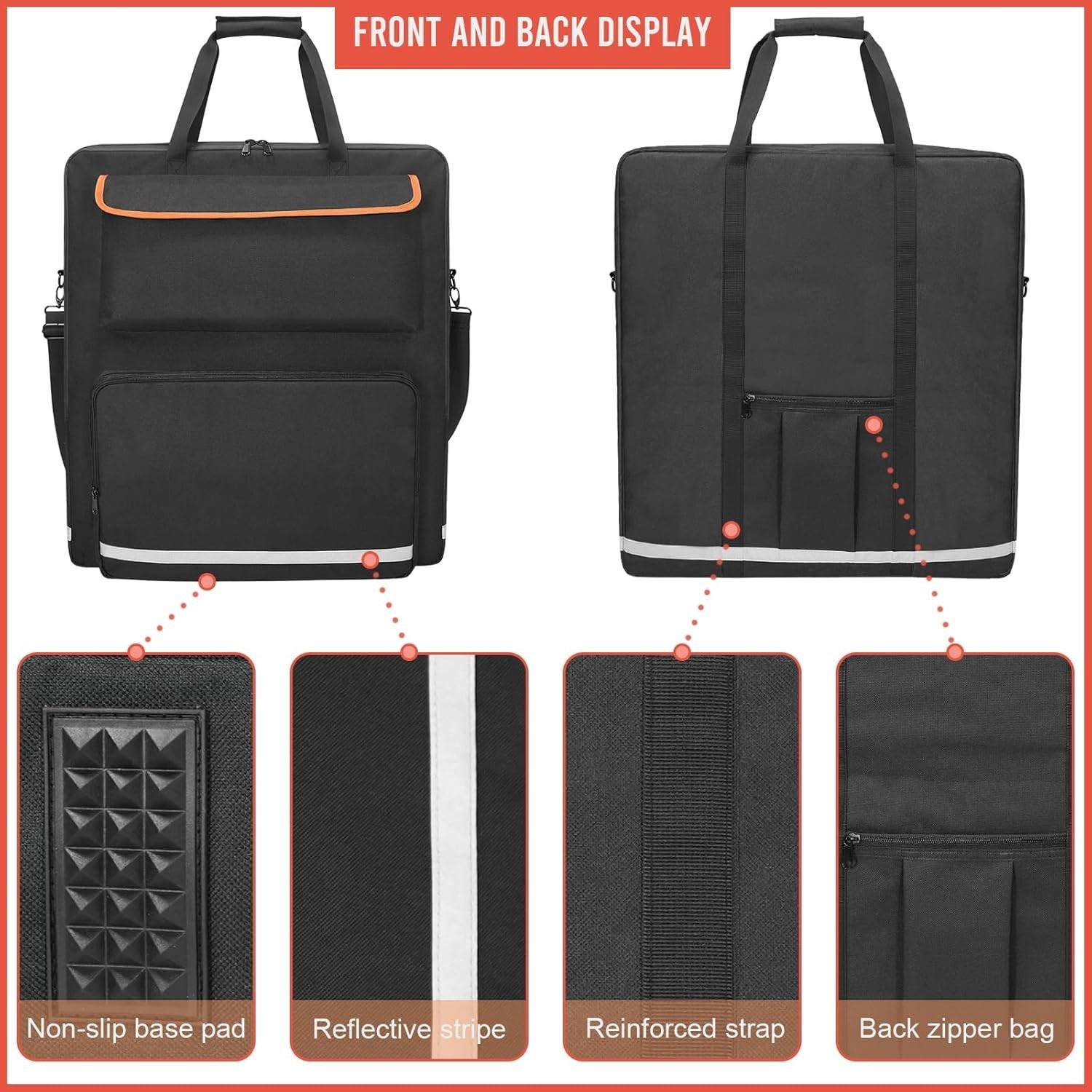 Solar Panel Storage Bag for 2 Solar Panels, Carrying Case for Jackery SolarSaga