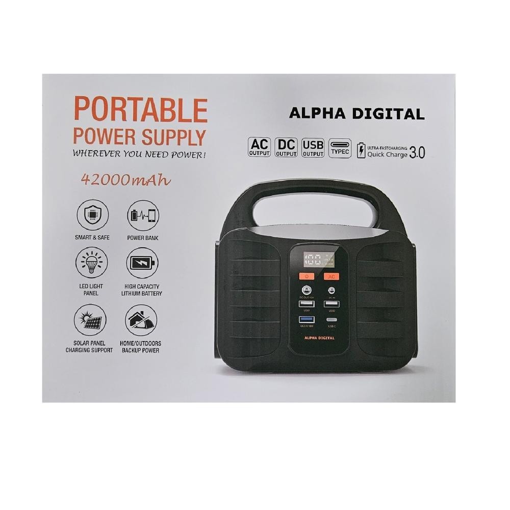 Portable 100W Lithium Ion Portable Power Station Solar AC 12V Outlet Recharge