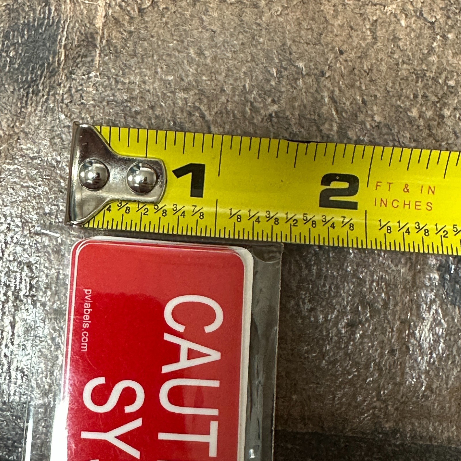 1-1/4″ x 5-1/2″ CAUTION Solar Electric System Connected Labels 03-335 Pack of 10