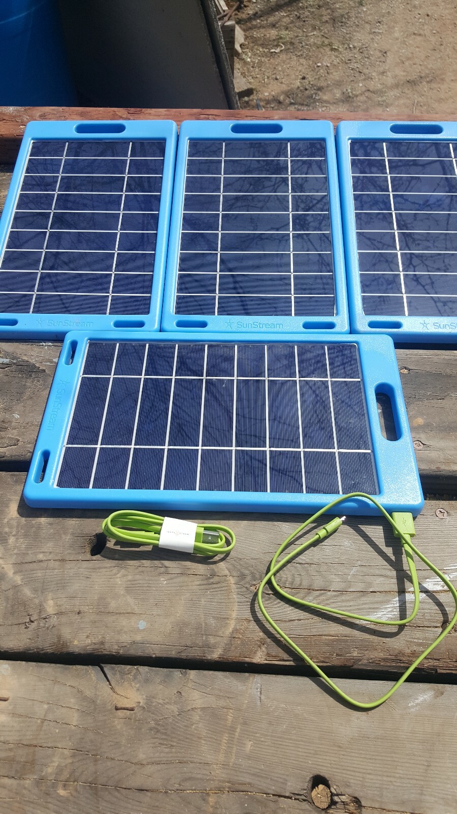6W USB 5vdc 1000mA sunstream solar panel 8 panels per auction+cable $1 PER WATT