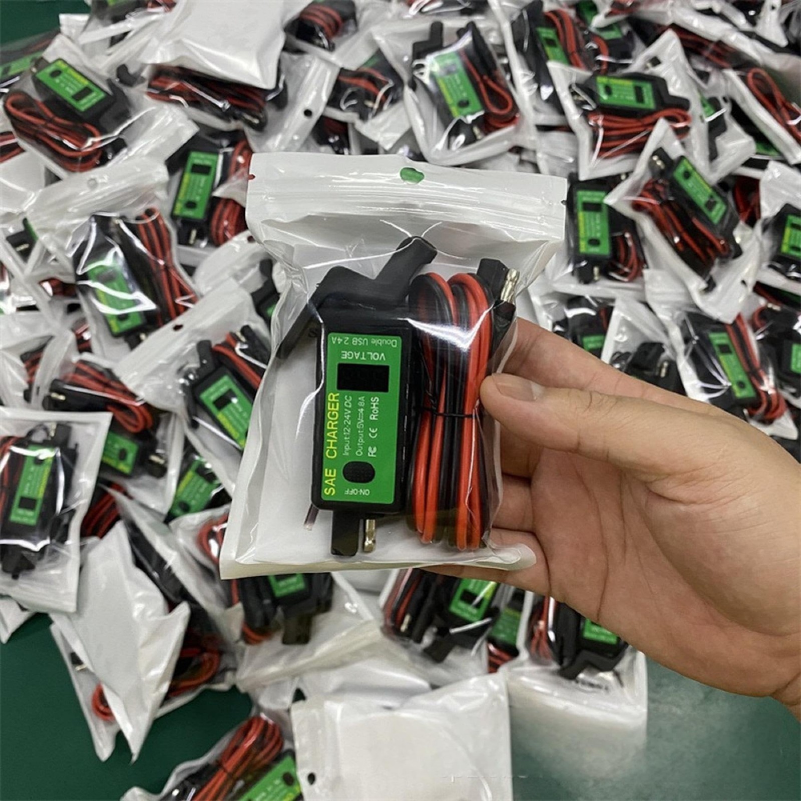 ACOPOWER 4.8A USB Charger Solar Panel Battery to USB Adapter