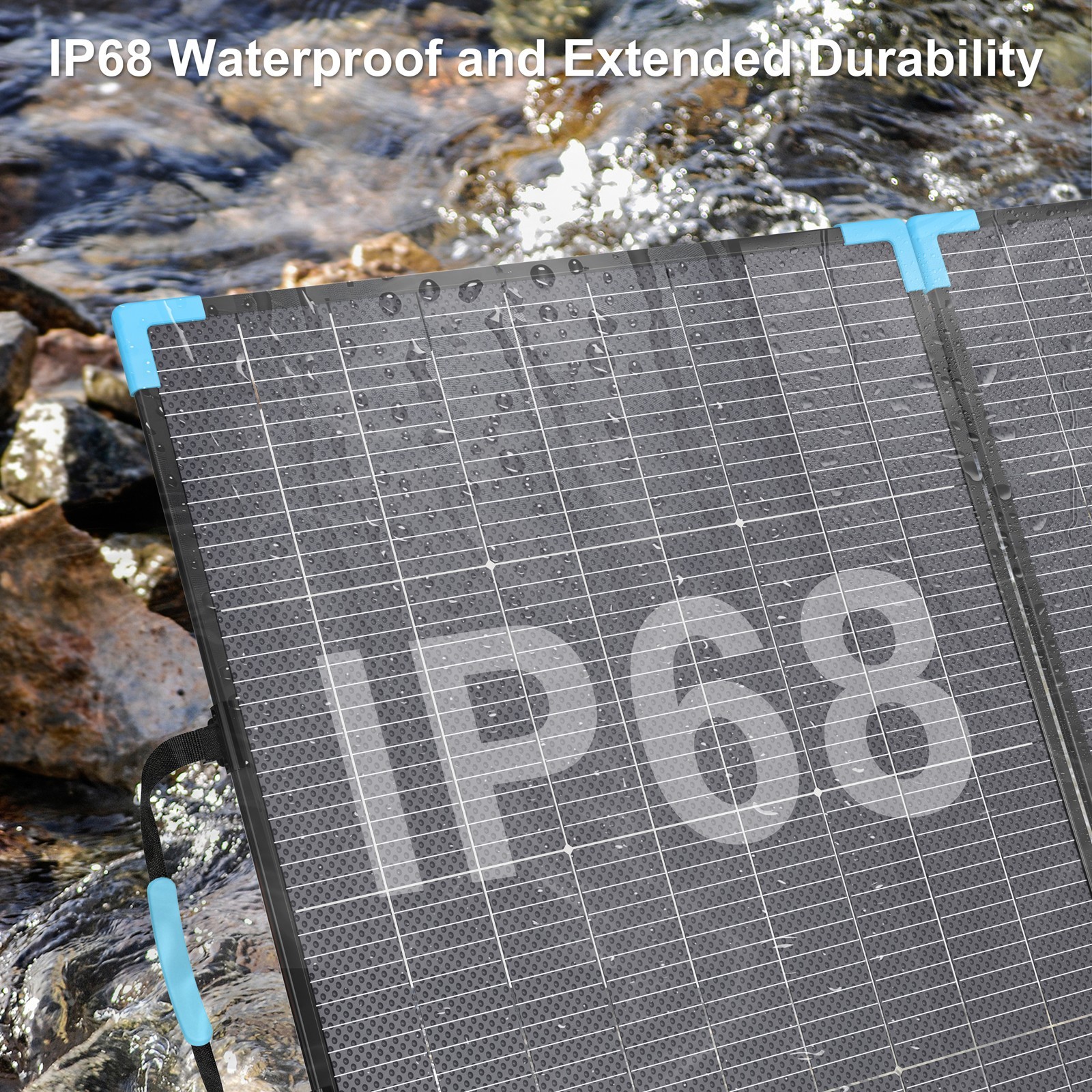 E-POWO 110W 220W Bifacial Solar Panel for Ecoflow River 2 Pro River 3 Plus