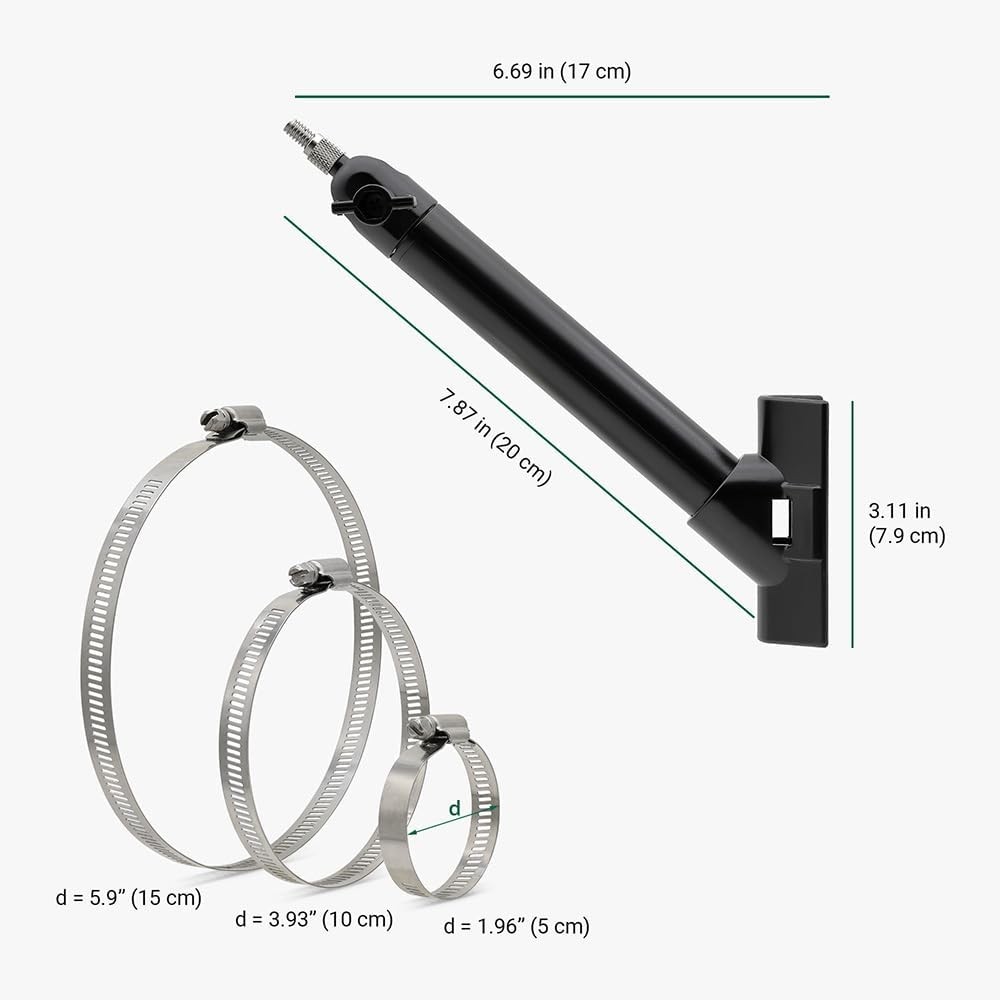 Holicfun Universal Solar Panel Pole Mount for Ring, Eufy, Arlo, Wyze, Reolink So