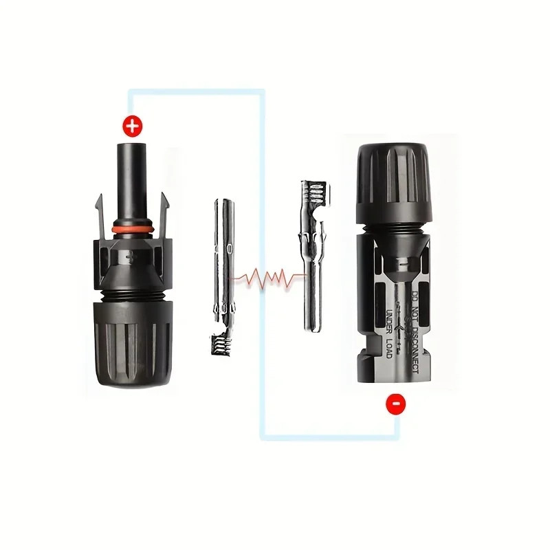 10/20/60/100PCS Photovoltaic Connectors,Solar Cable Connectors, IP67 Waterproof