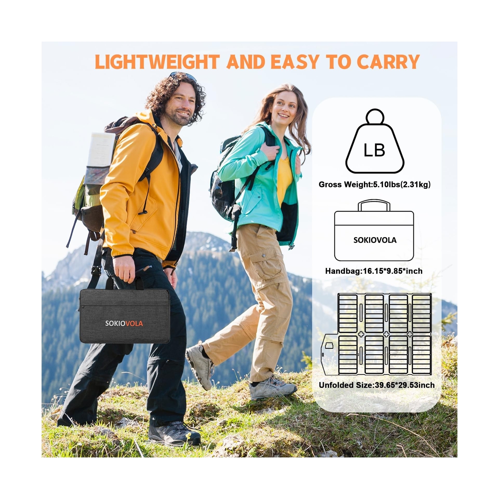 100W Portable Solar Panel MC-4 Foldable Solar Panel Charger Kits 18V IP68 Wat…