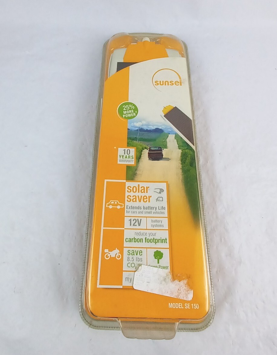 Sunei Solar Saver SE-150 /2.25 Watts 12V For Cars/RVs/Boats& More Factory Sealed