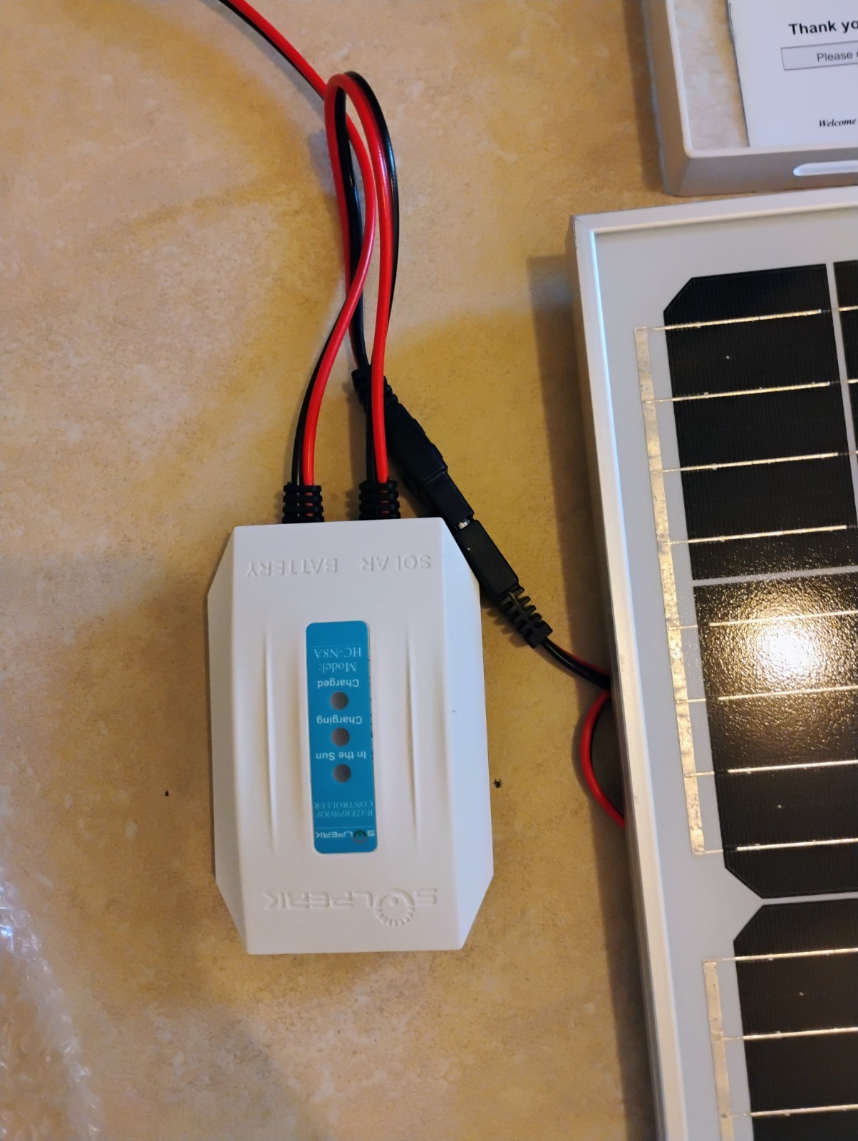 SOLPERK Solar Panel Kit 20W 12V, Solar Battery.