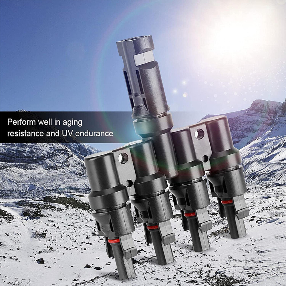 Solar Panel Y T Branch Cable Connection Extension Waterproof Adapter Male Female