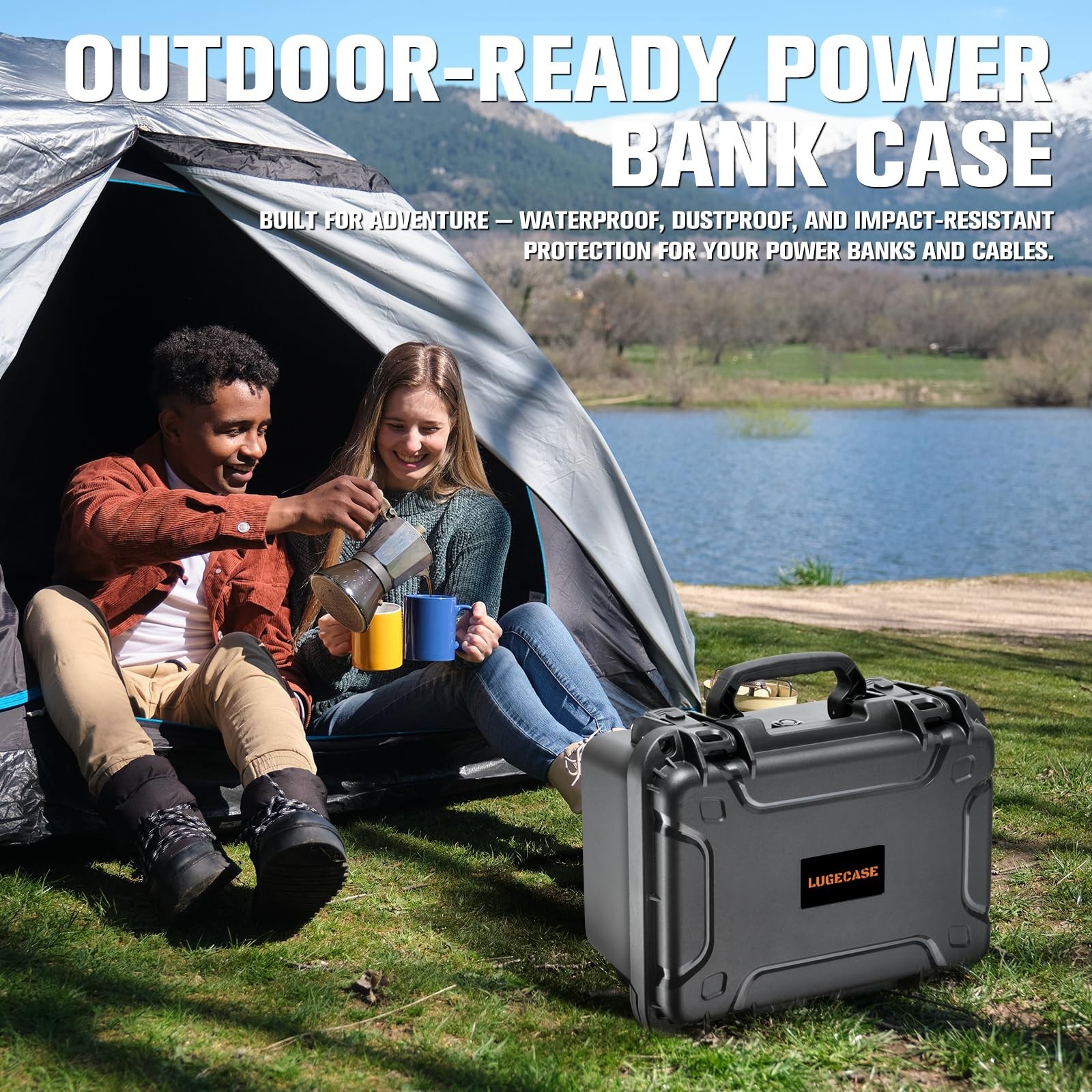 Portable Hard Case for Solar Generator – Waterproof Travel Storage Box for Power