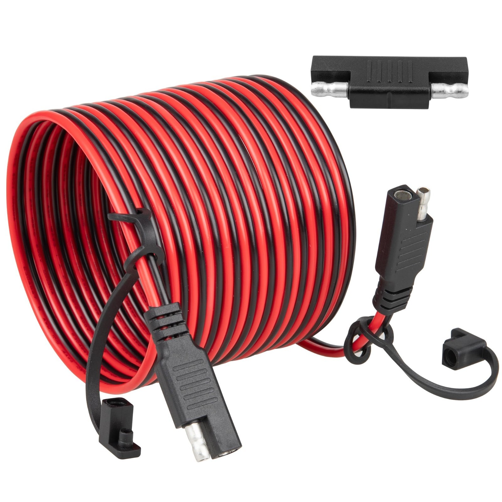 12FT 16AWG SAE Extension Cable, Heavy Duty Polarity Reversing Adapter, 2 Pin Qui