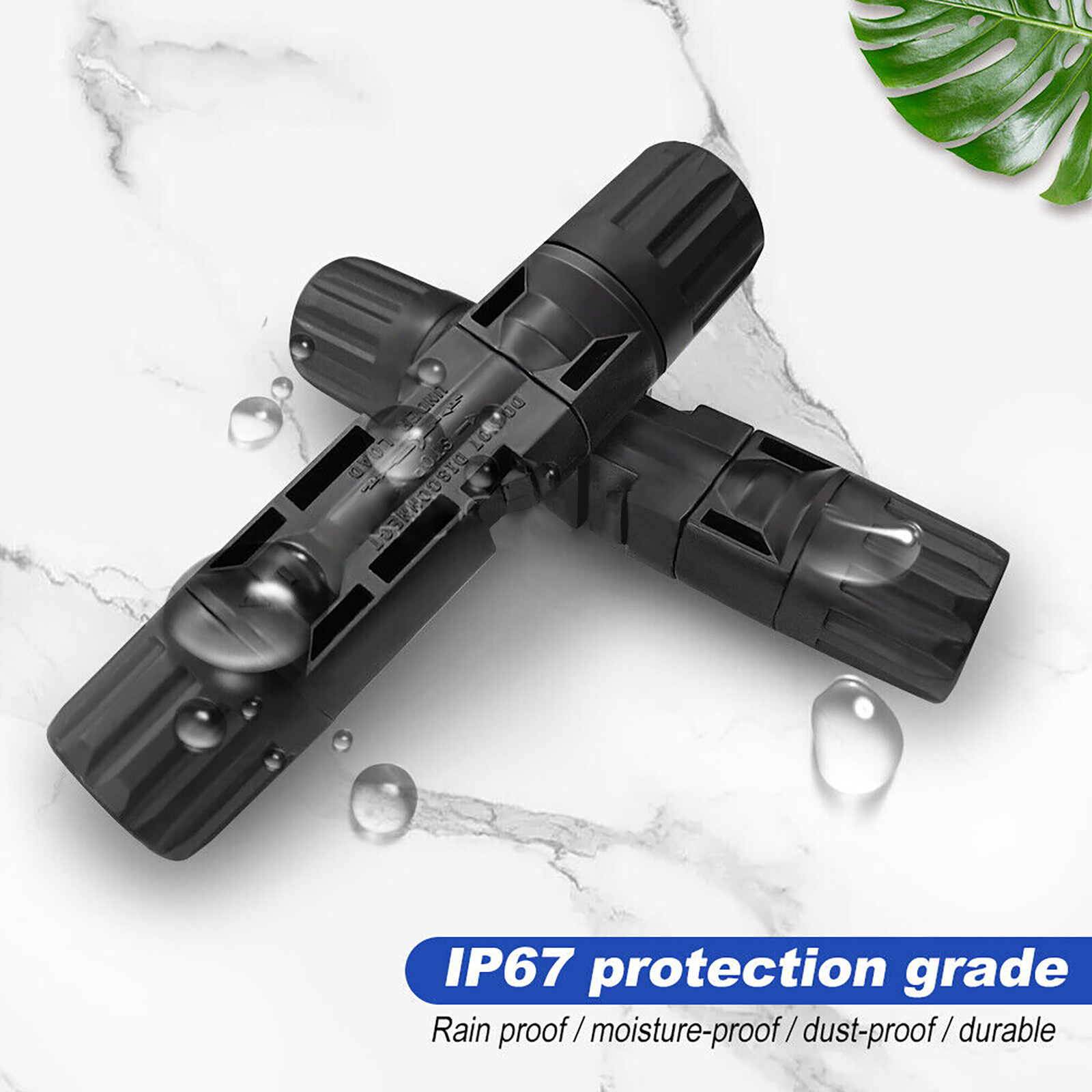 20Pcs Solar Cable Connectors 2.5mm-6mm 30Amp Waterproof Solar Panel Wire Joiners
