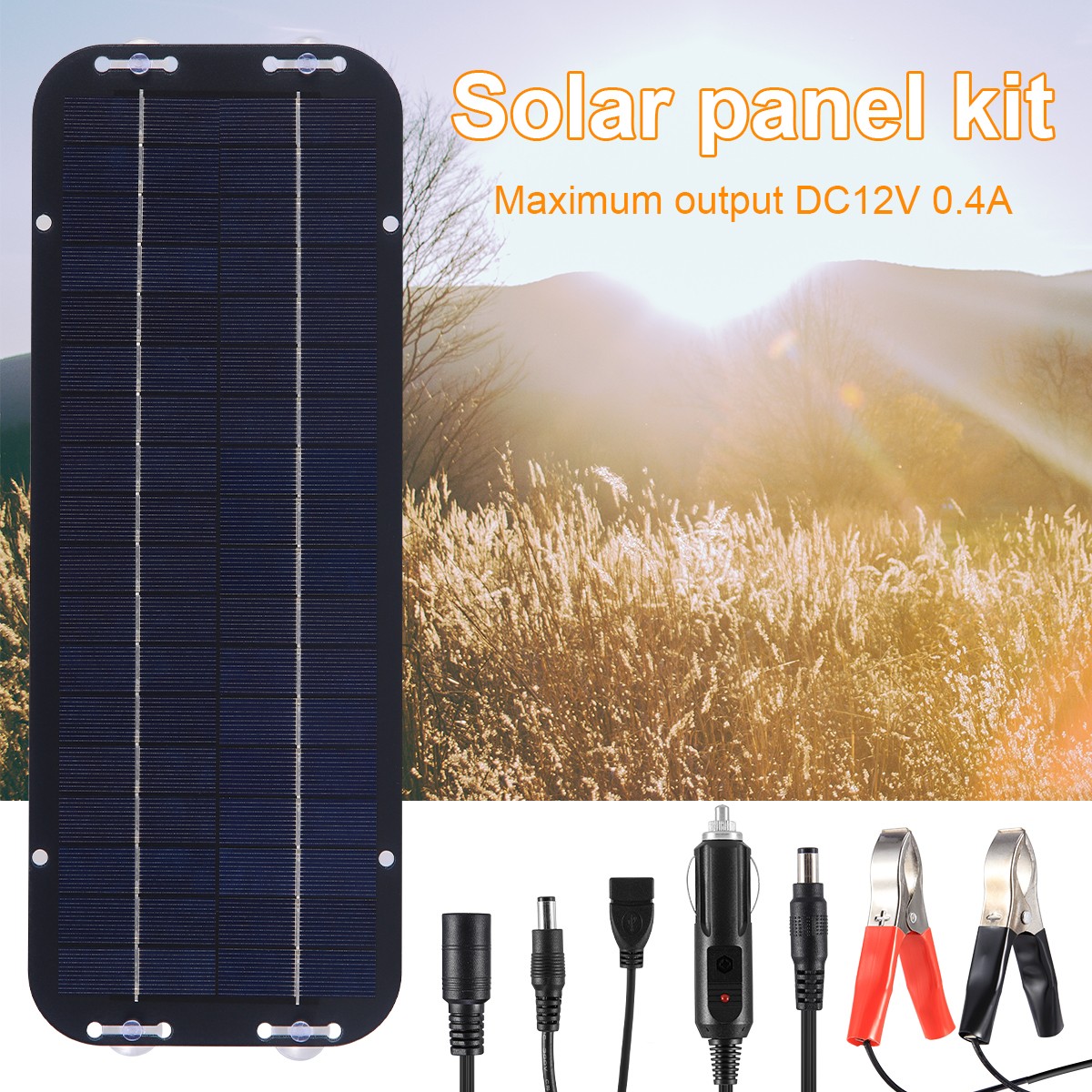 3PCS 30W Solar Panel Kit 12V Trickle Battery Outdoor Charger Maintainer Boat Car