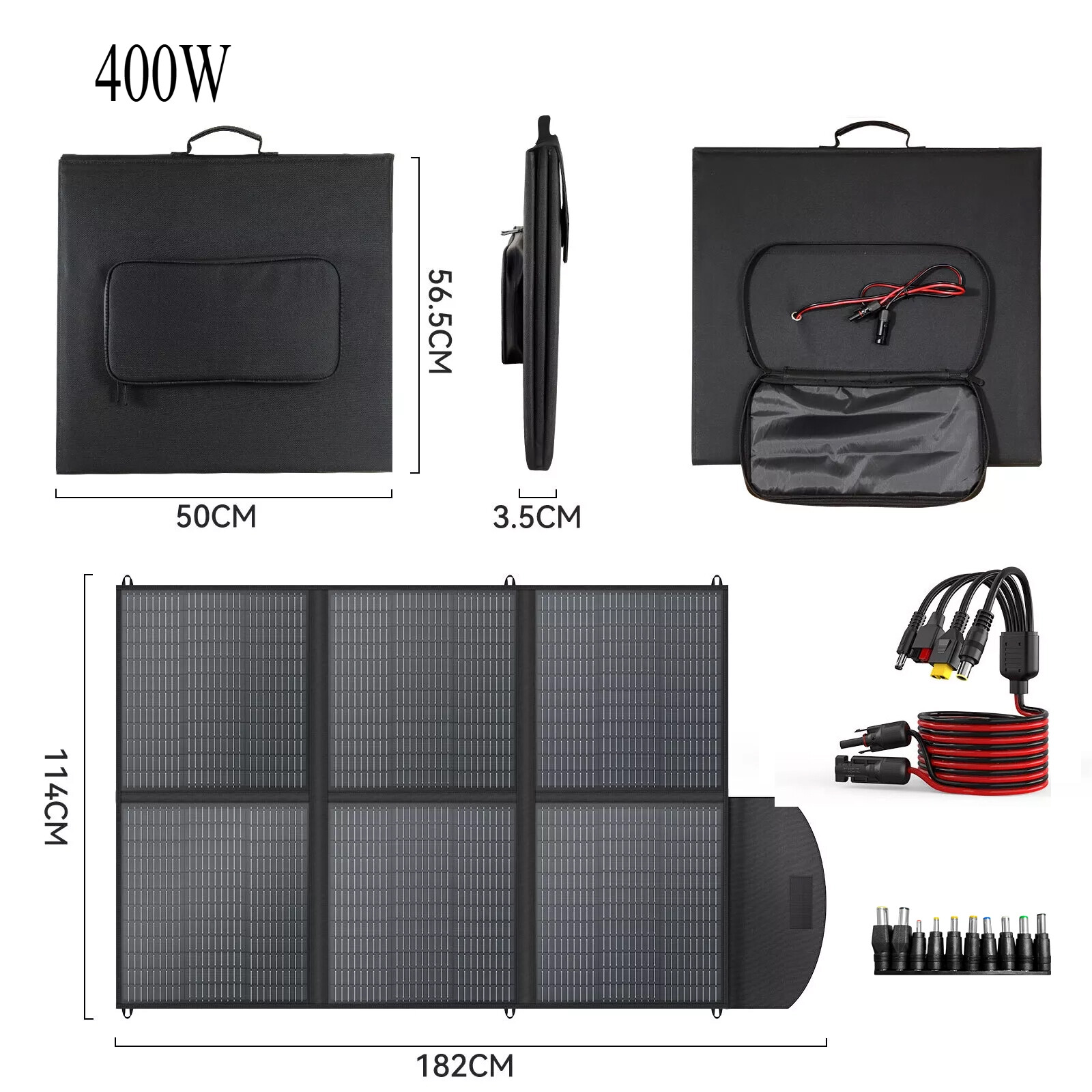 160W 220W 400W Foldable Portable Solar Panel Kit for Power Station Home RV Camp